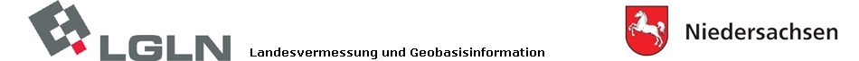 Logo des Landesamts für Geoinformation und Landentwicklung Niedersachsen (LGLN) - Landesvermessung und Geobasisinformation